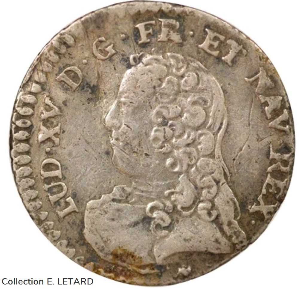 monnaies europe medievale france royales vingtieme ecu aux branches olivier 1729 g