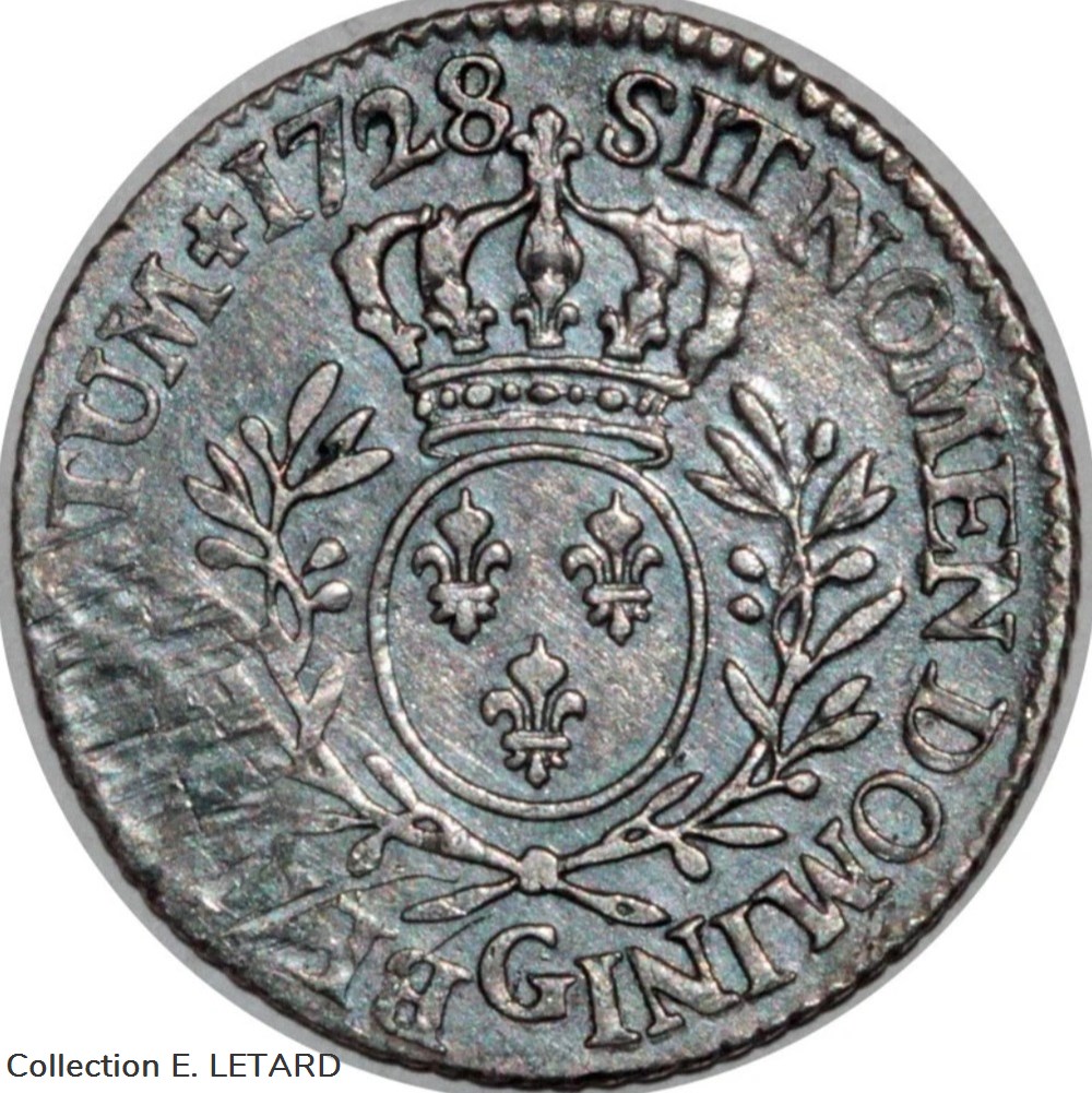 monnaies europe medievale france royales cinquieme ecu aux branches olivier 1728 g