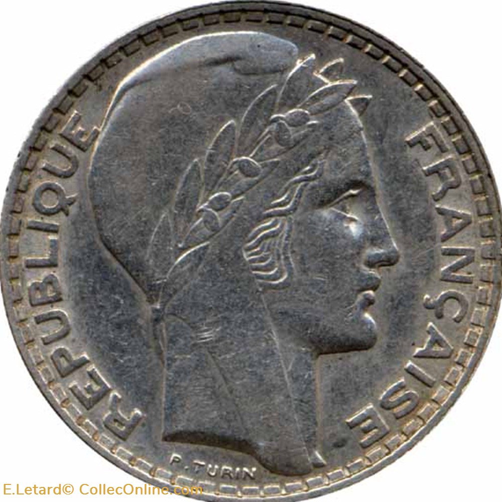 Dix Francs Turin monnaies monde france dix francs turin