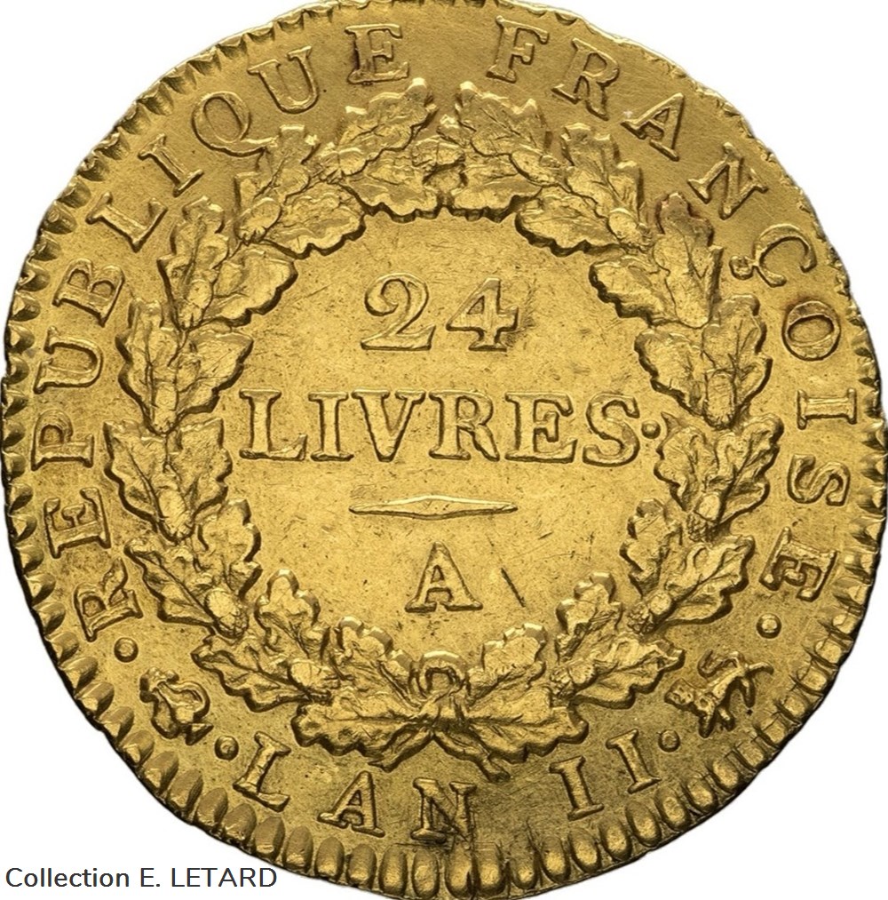 monnaies monde france louis or de 24 livres