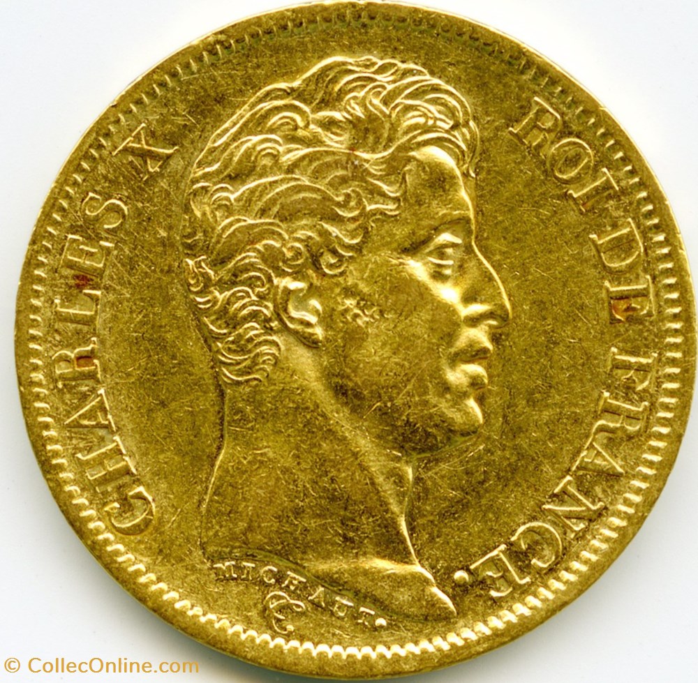 Charles X - 40 Francs - Type 1 monnaies monde france charles x 40 francs type 1