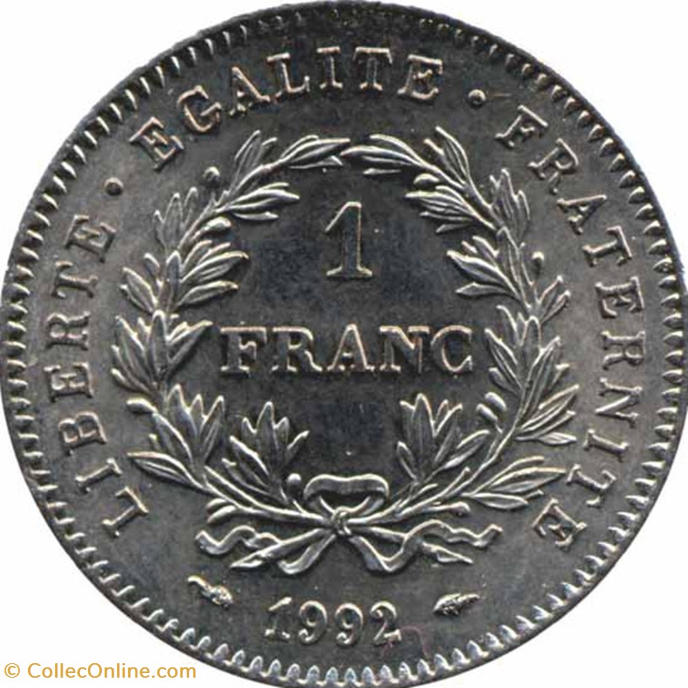 monnaies monde france un franc republique