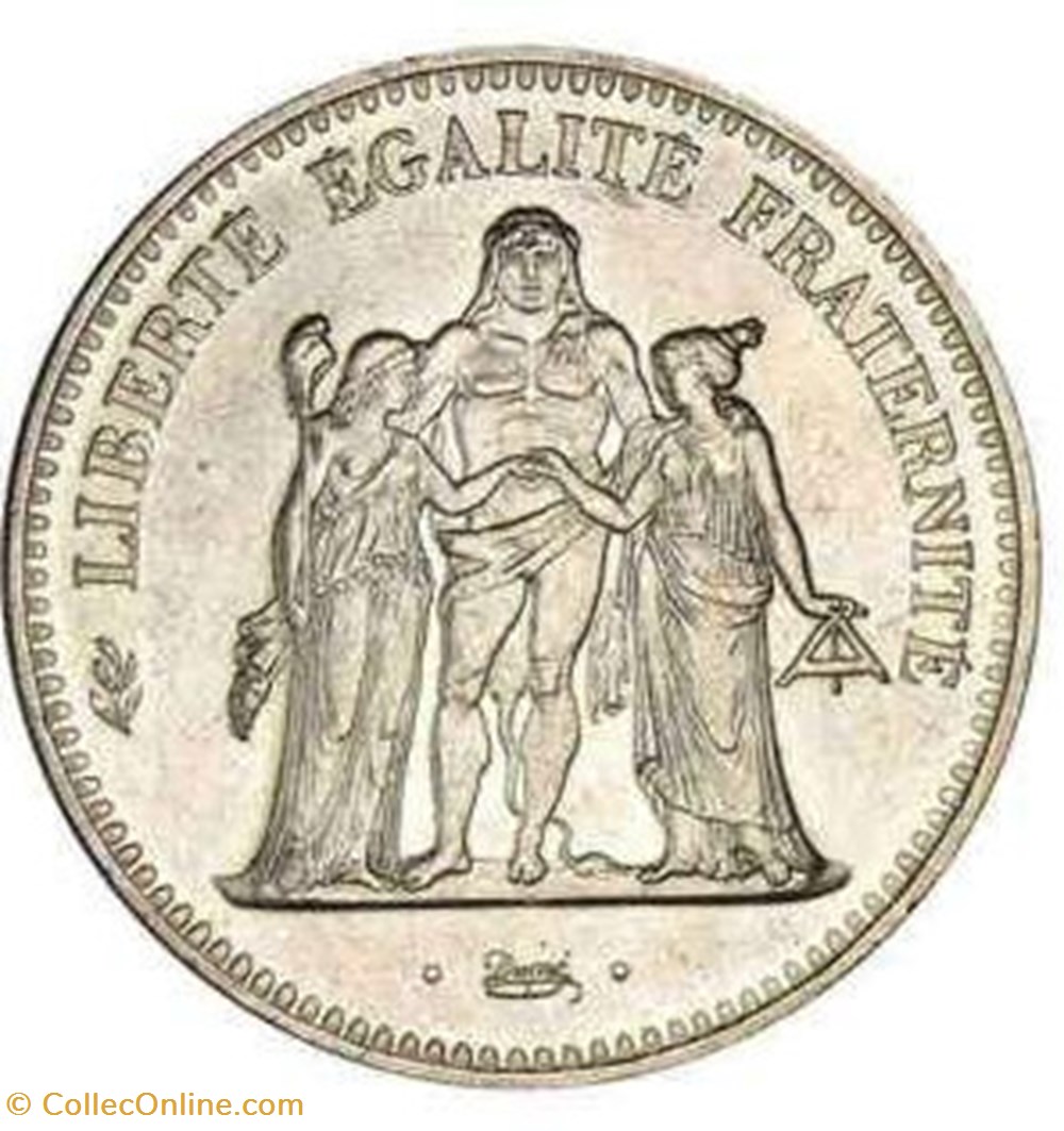 Cinquante Francs Hercule - Avers de la Vingt Francs monnaies monde france cinquante francs hercule avers de la vingt francs
