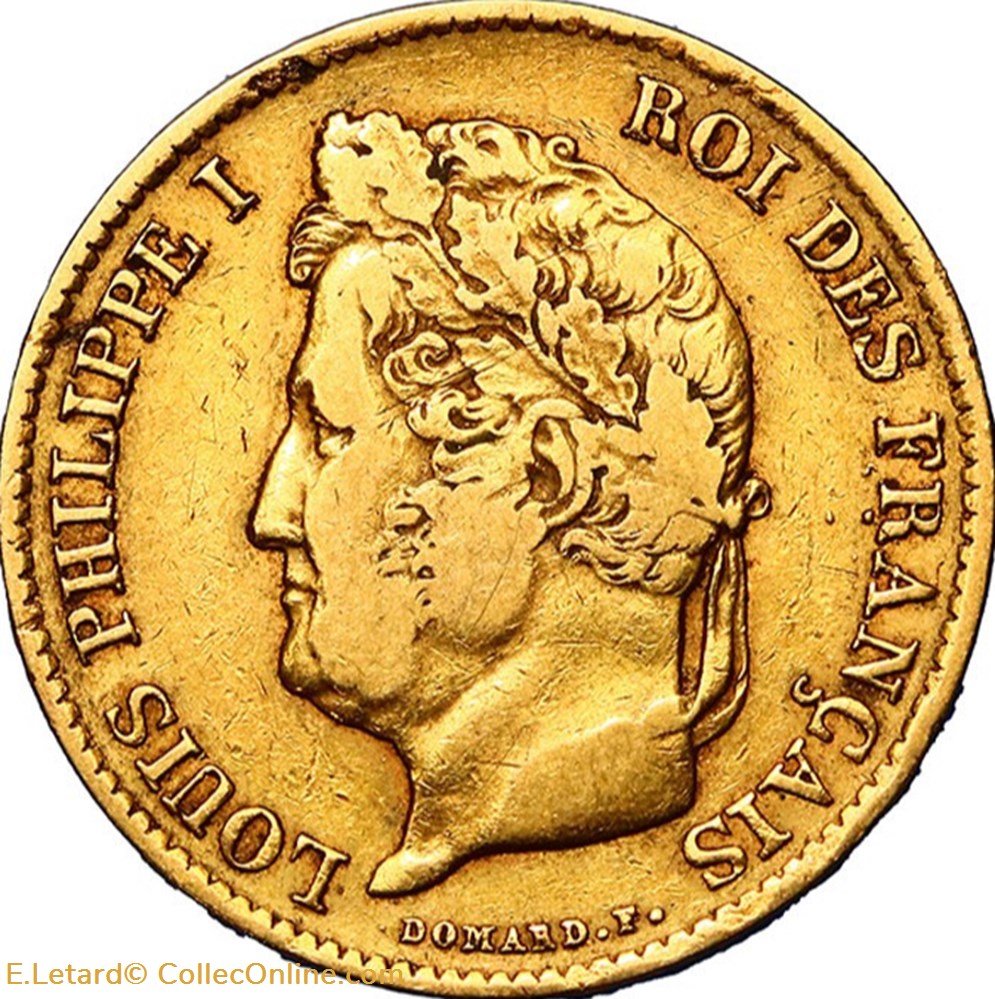 Louis-Philippe 1er - 40 Francs - 1834 A monnaies monde france louis philippe 1er 40 francs 1834 a