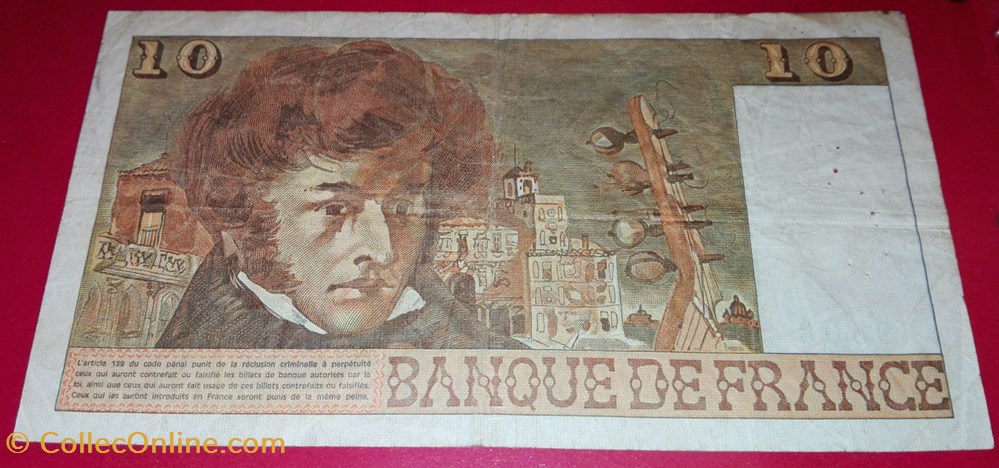 10 Francs Berlioz billets 10 francs berlioz