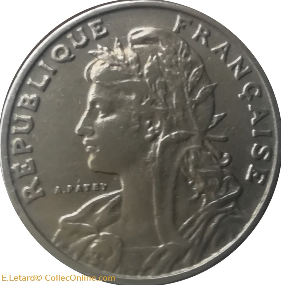 Vingt-Cinq Centimes Patey - Type 1 monnaies monde france vingt cinq centimes patey type 1