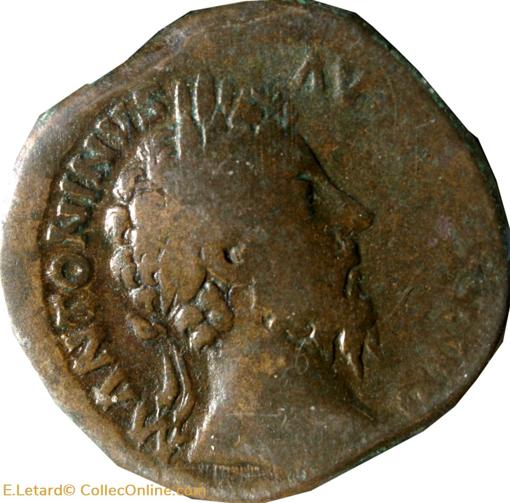 Marc Aurèle - Sesterce monnaies antiques romaines imperiales et republicaines marc aurele sesterce