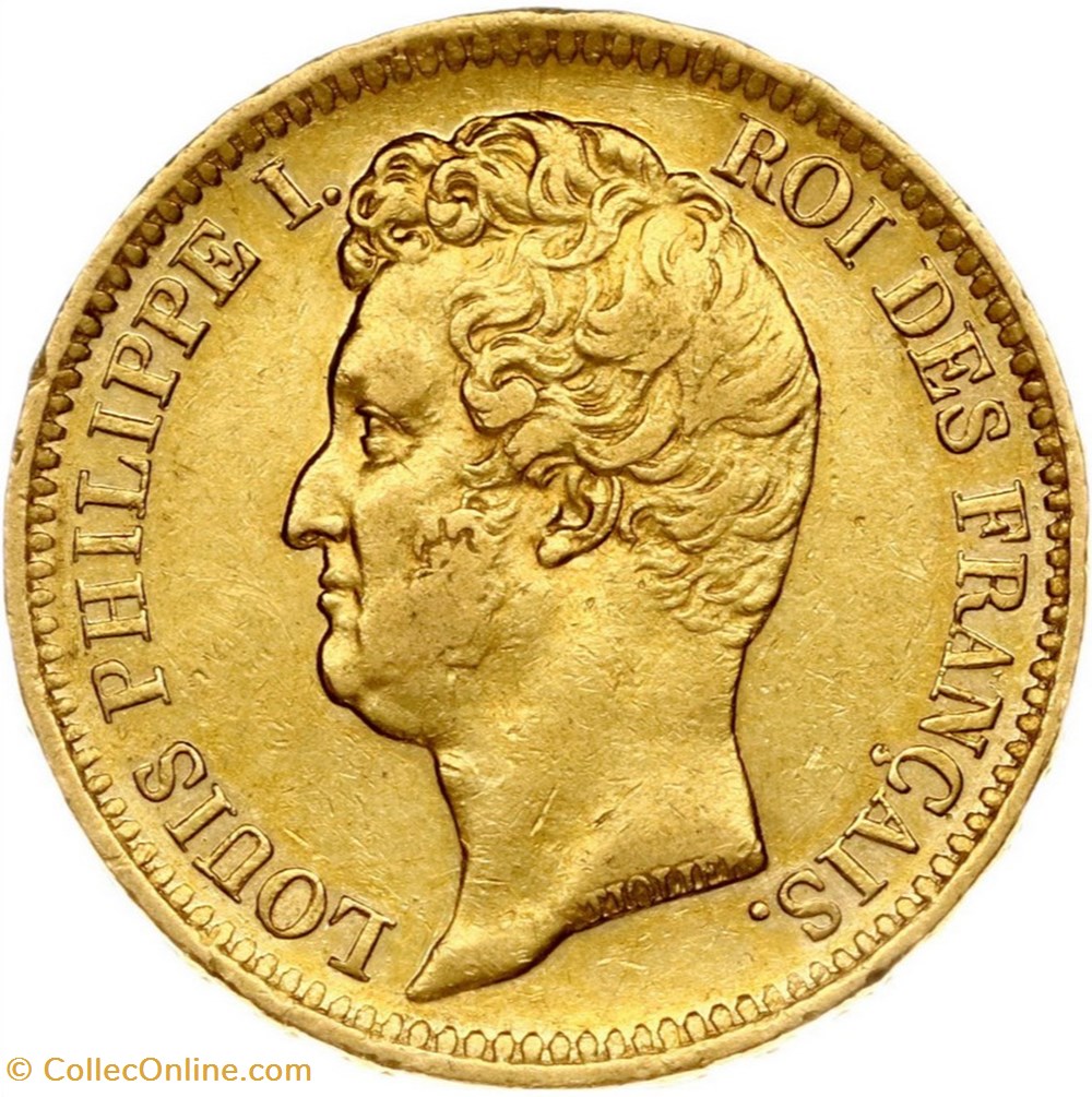 Louis-Philippe - 20 Francs - Tiolier, tranche en relief monnaies monde france louis philippe 20 francs tiolier tranche en relief