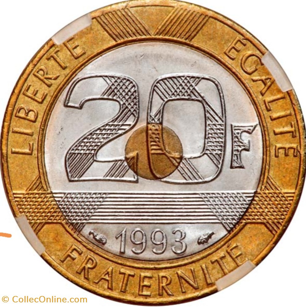 Vingt Francs Mont Saint-Michel monnaies monde france vingt francs mont saint michel