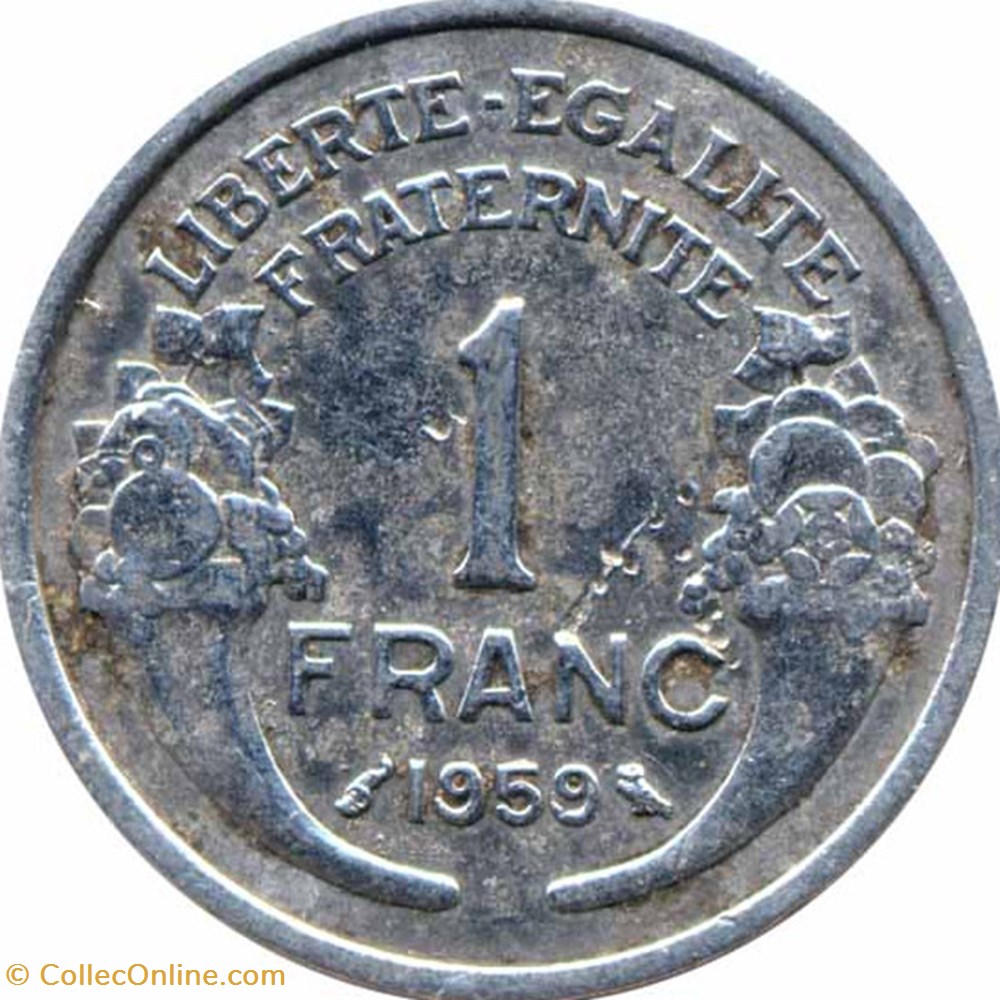 monnaies monde france un franc morlon