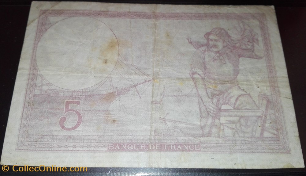 5 Francs Violet Type modifié - 1939 billets 5 francs violet type modifie 1939
