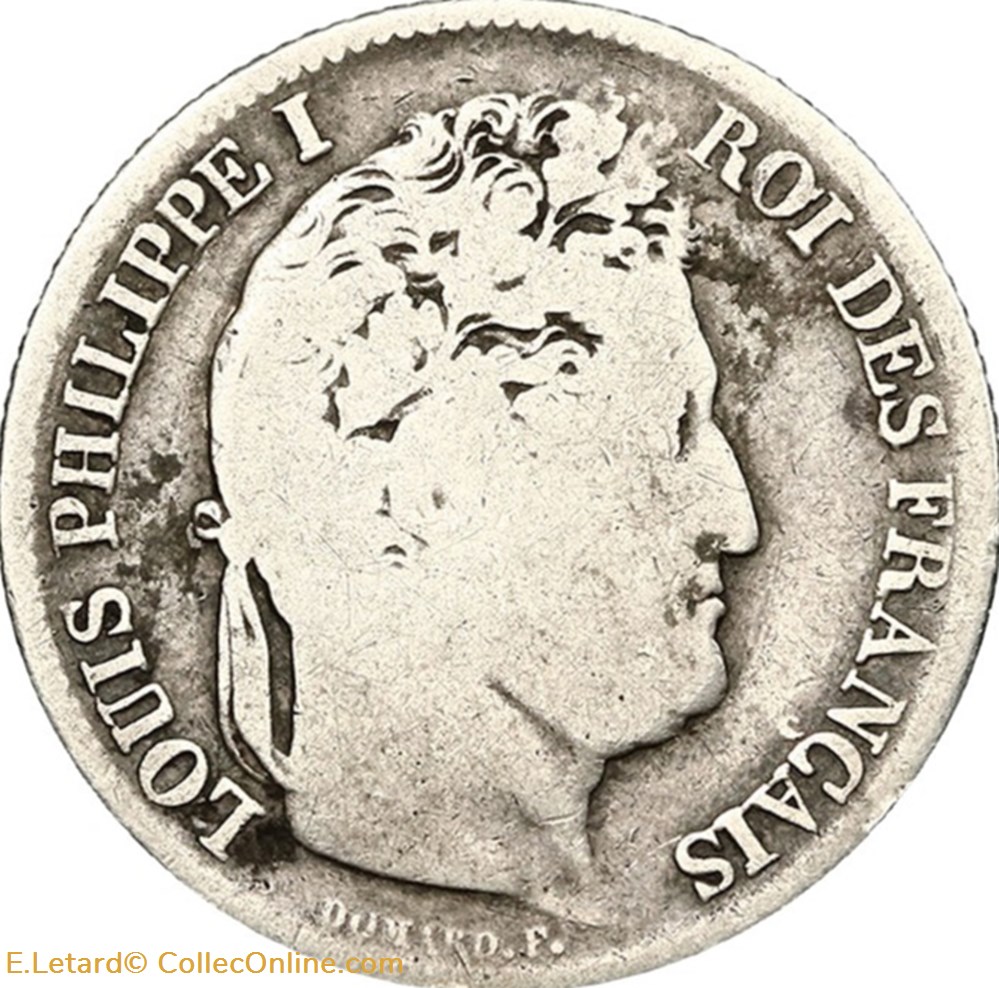 monnaies monde france louis philippe 1er 1 franc 1832 w
