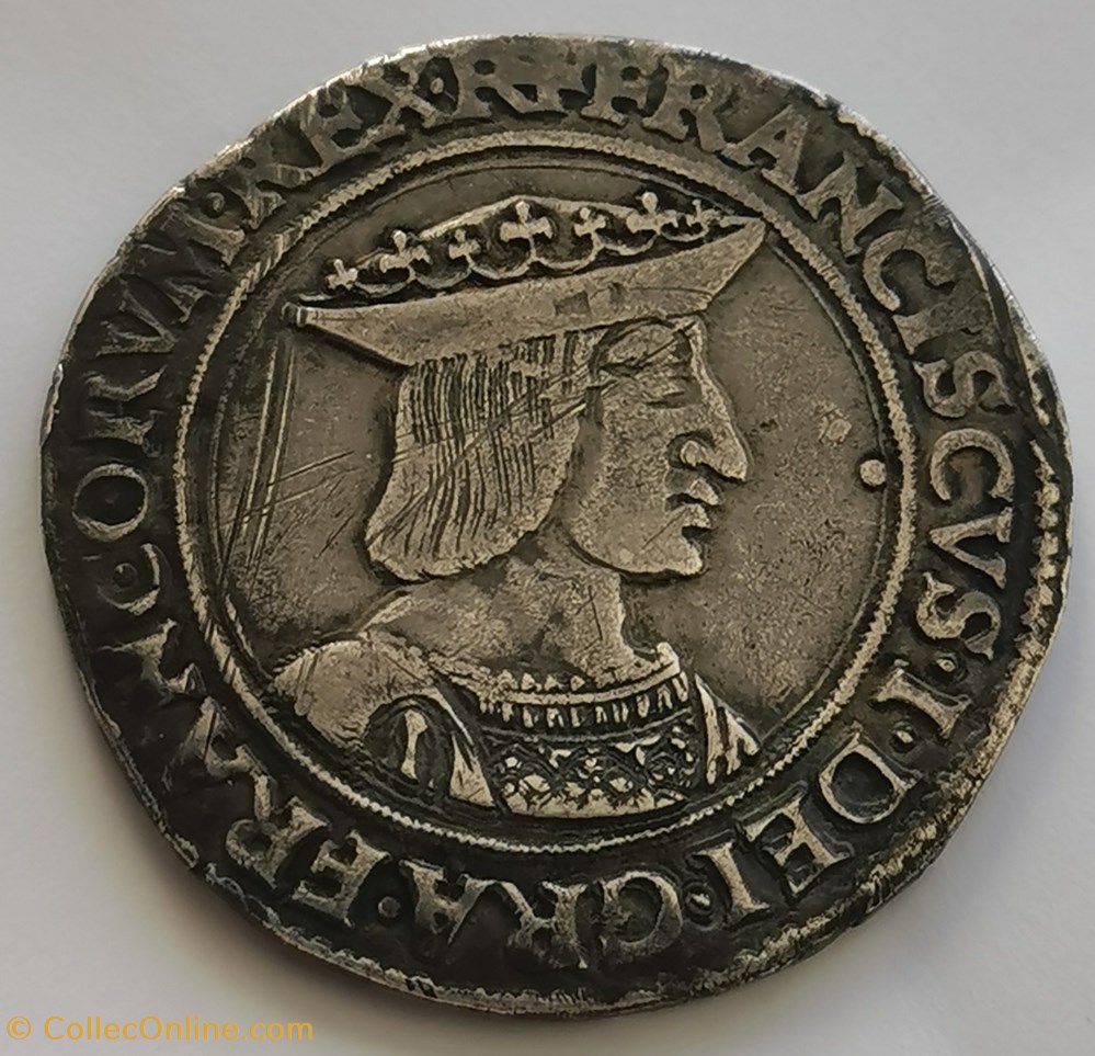 François Ier - Teston type 1 monnaies europe medievale france royales francois ier teston type 1