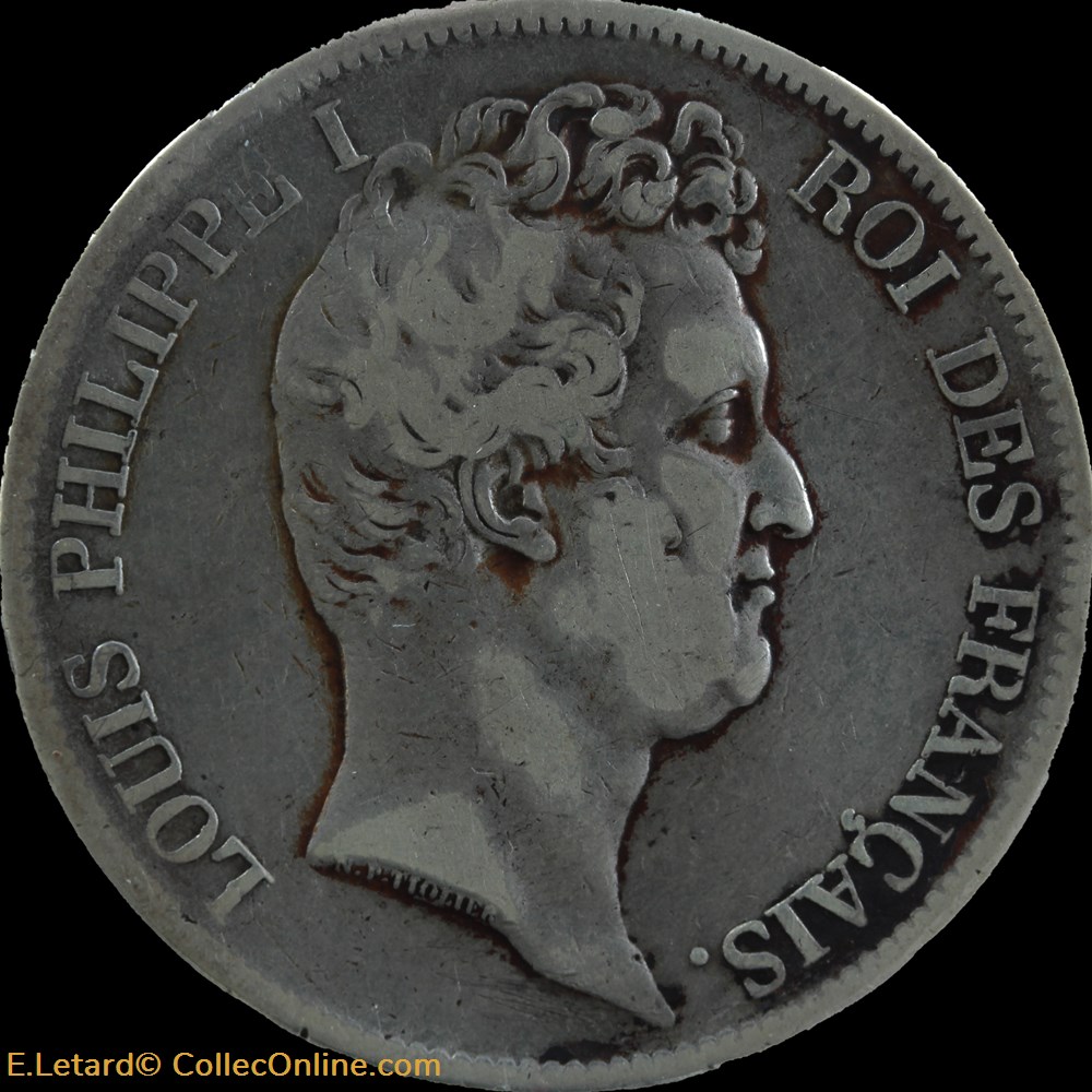 Louis-Philippe 1er - 5 Francs Tiolier - 1831 W monnaies monde france louis philippe 1er 5 francs tiolier 1831 w