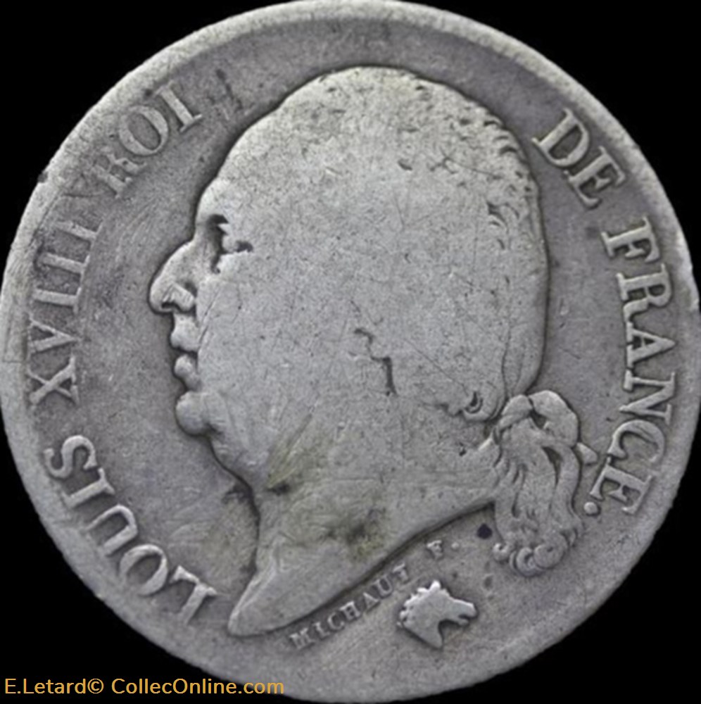 2 Francs - 1822 D monnaies monde france 2 francs 1822 d
