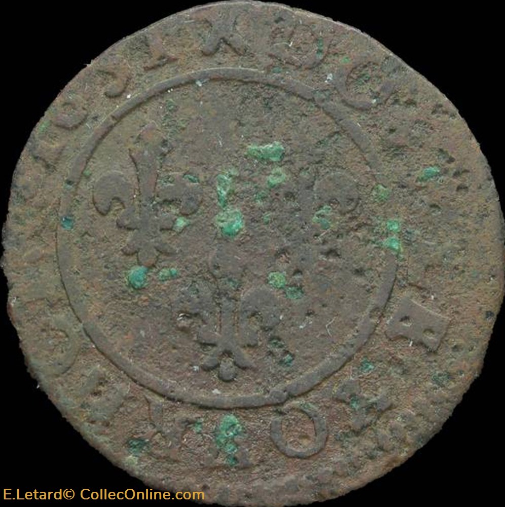 monnaies europe medievale a france royales louis xiii double tournois de lyon type 7 1631 cgkl 350