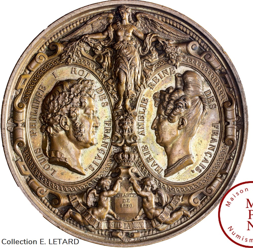 monnaies medaille louis philippe visite de la famille royale a la monnaie de paris 1833