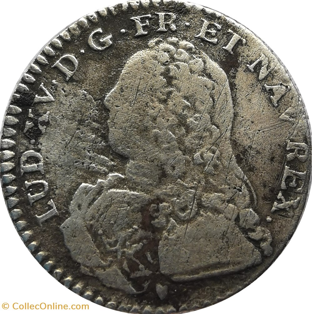 monnaies europe medievale france royales dixieme ecu aux branches olivier 1726 g