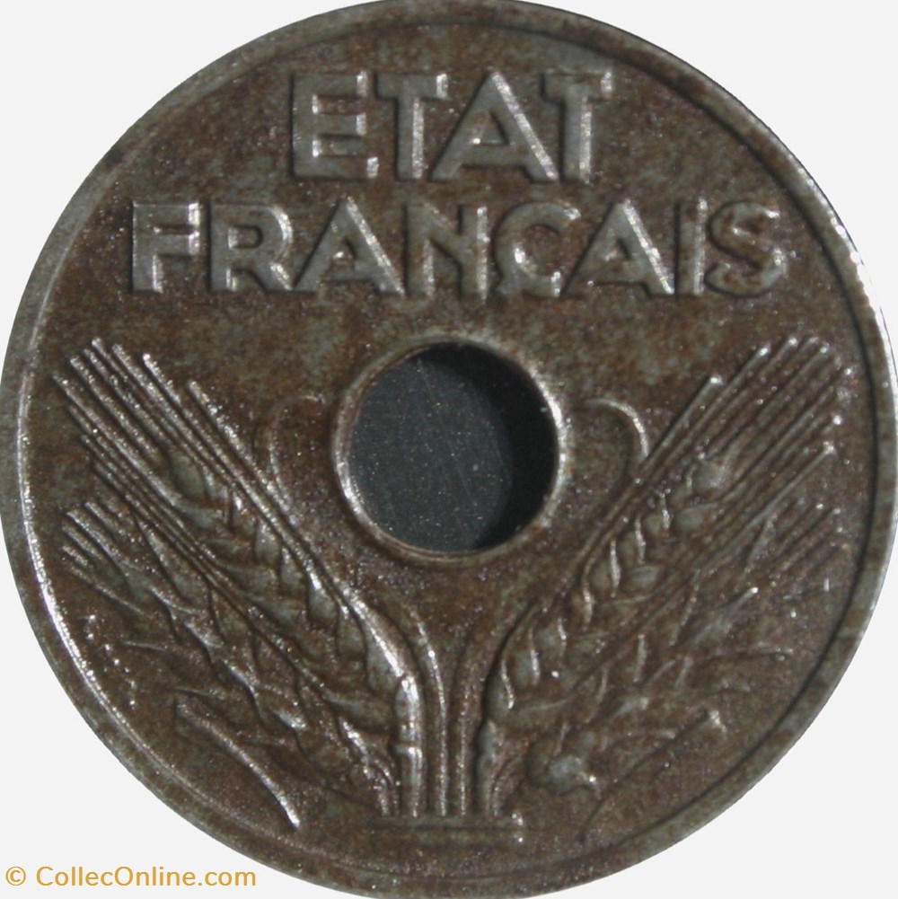 Vingt Centimes Fer monnaies monde france vingt centimes fer