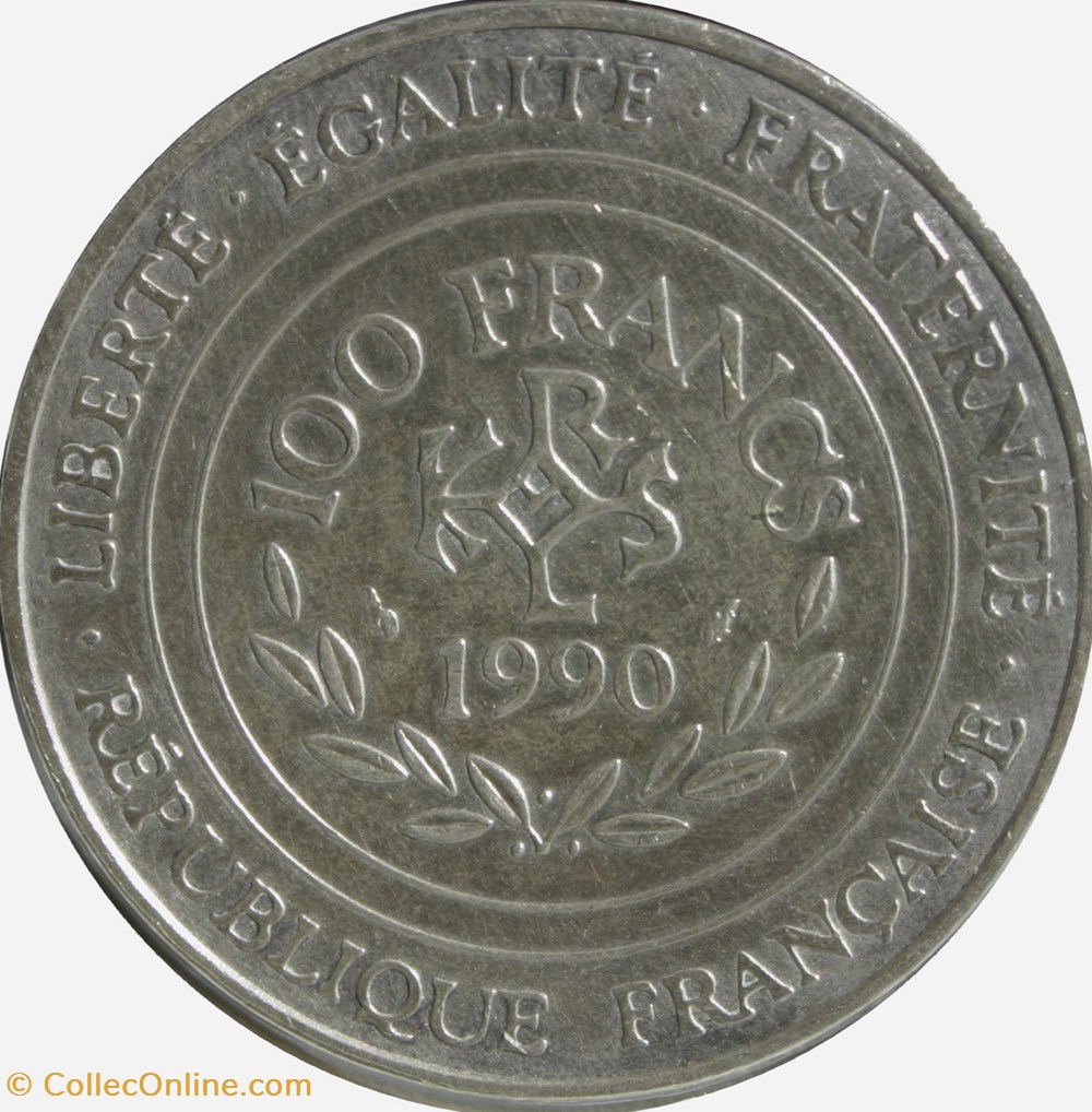 Cent francs Charlemagne monnaies monde france cent francs charlemagne