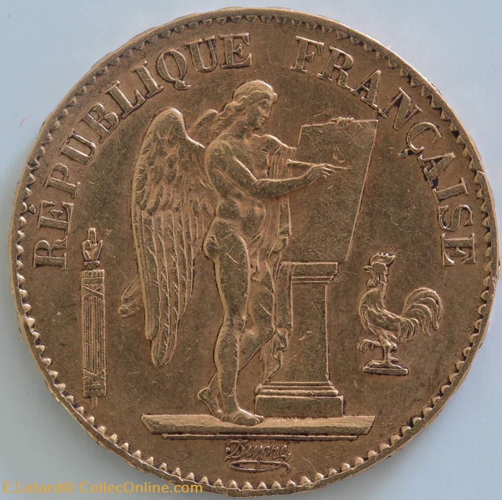 IIIème République - 20 Francs Génie monnaies monde france iiieme republique 20 francs genie