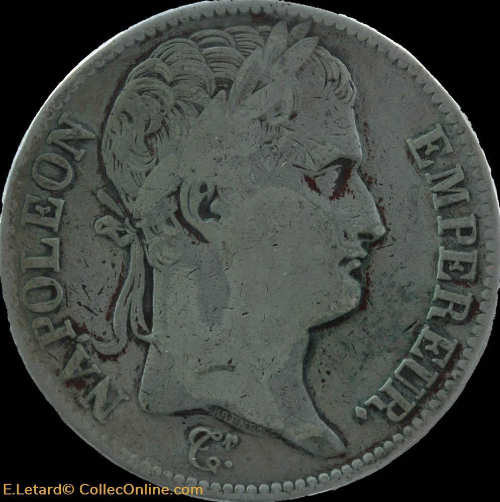 monnaie france moderne 5 francs lauree republique 1808 a