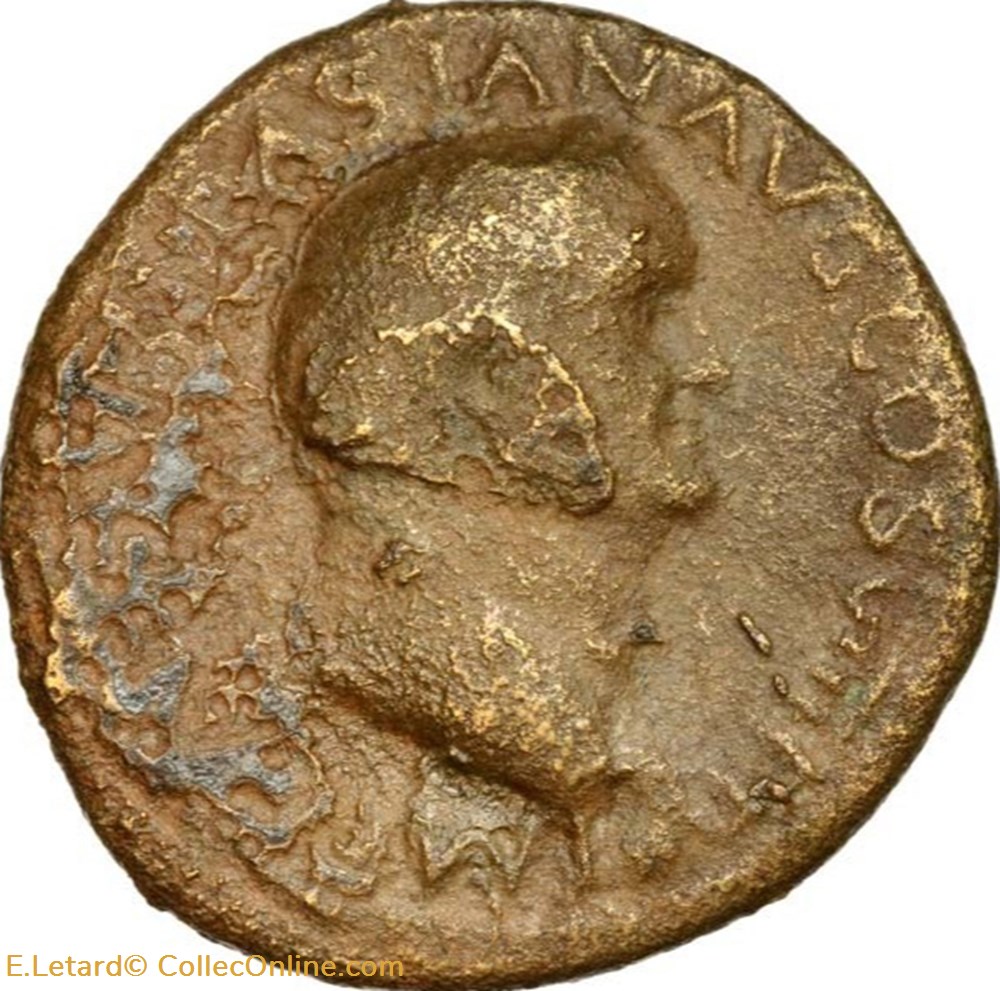 Vespasien - As monnaies antiques romaines imperiales et republicaines vespasien as