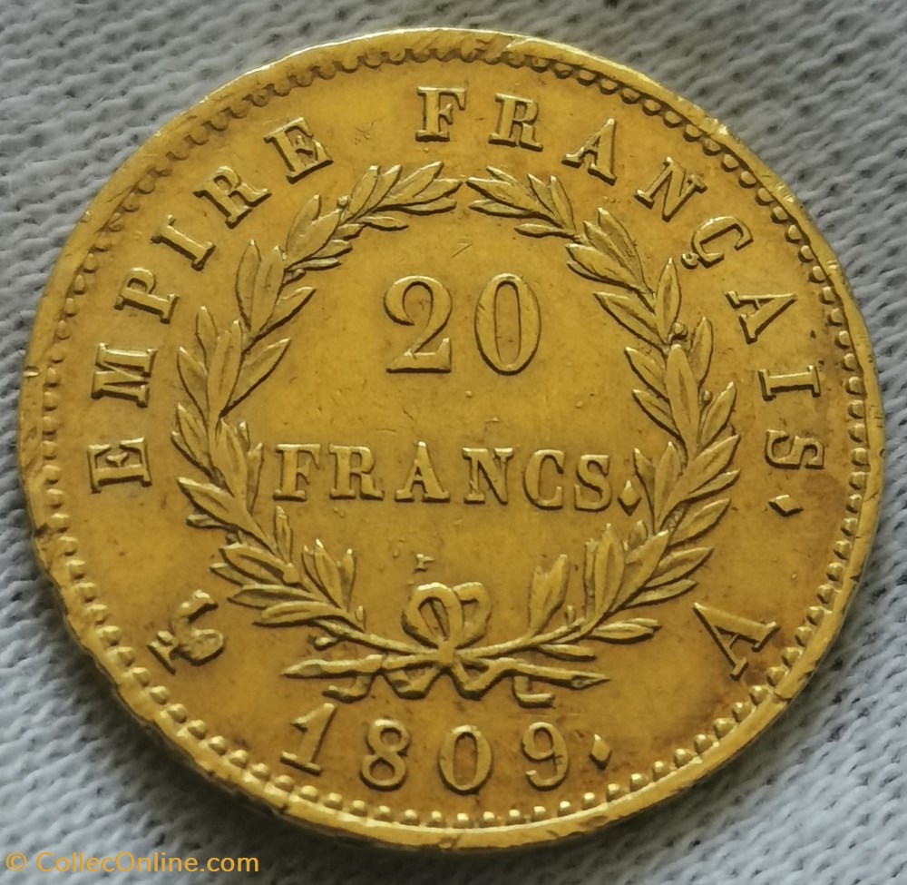 Napoléon - 20 Francs Empire monnaies monde france napoleon 20 francs empire