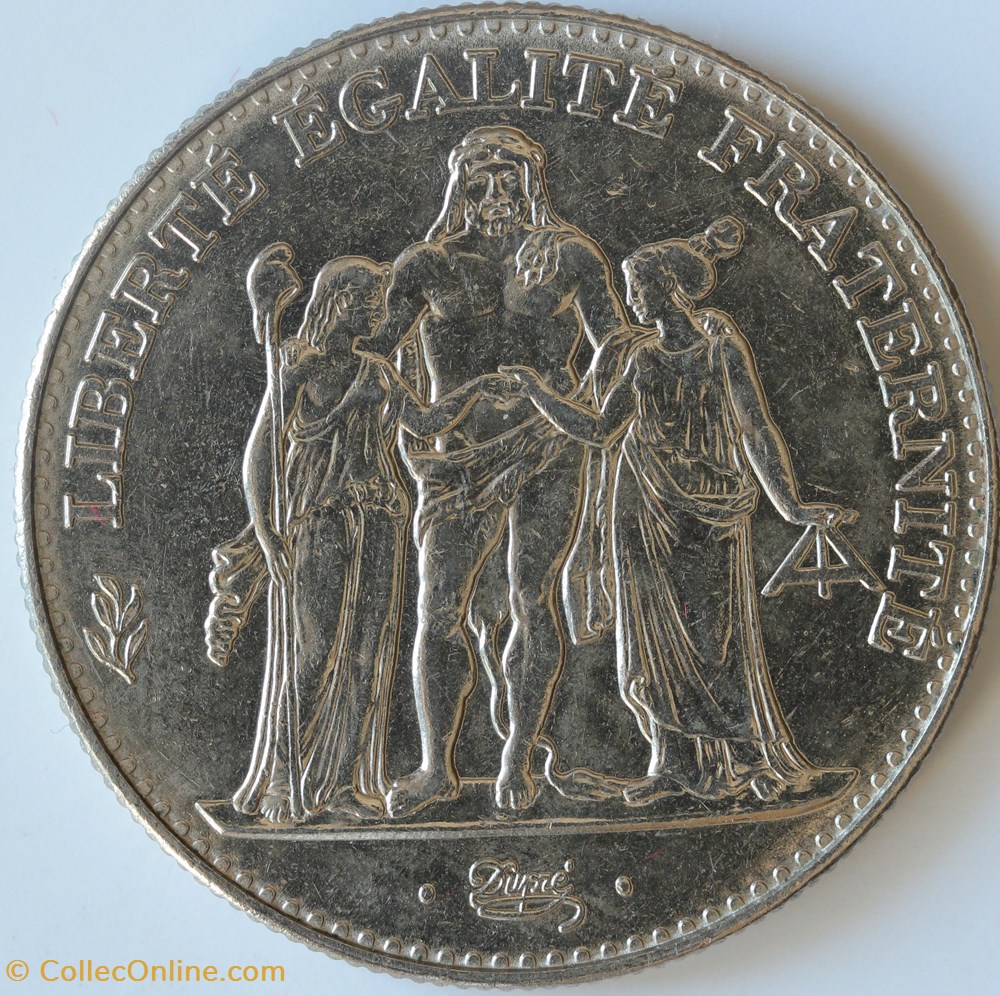 monnaies monde france cinq francs hercule