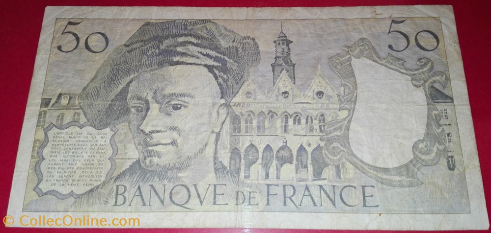 50 Francs De La Tour billets 50 francs de la tour