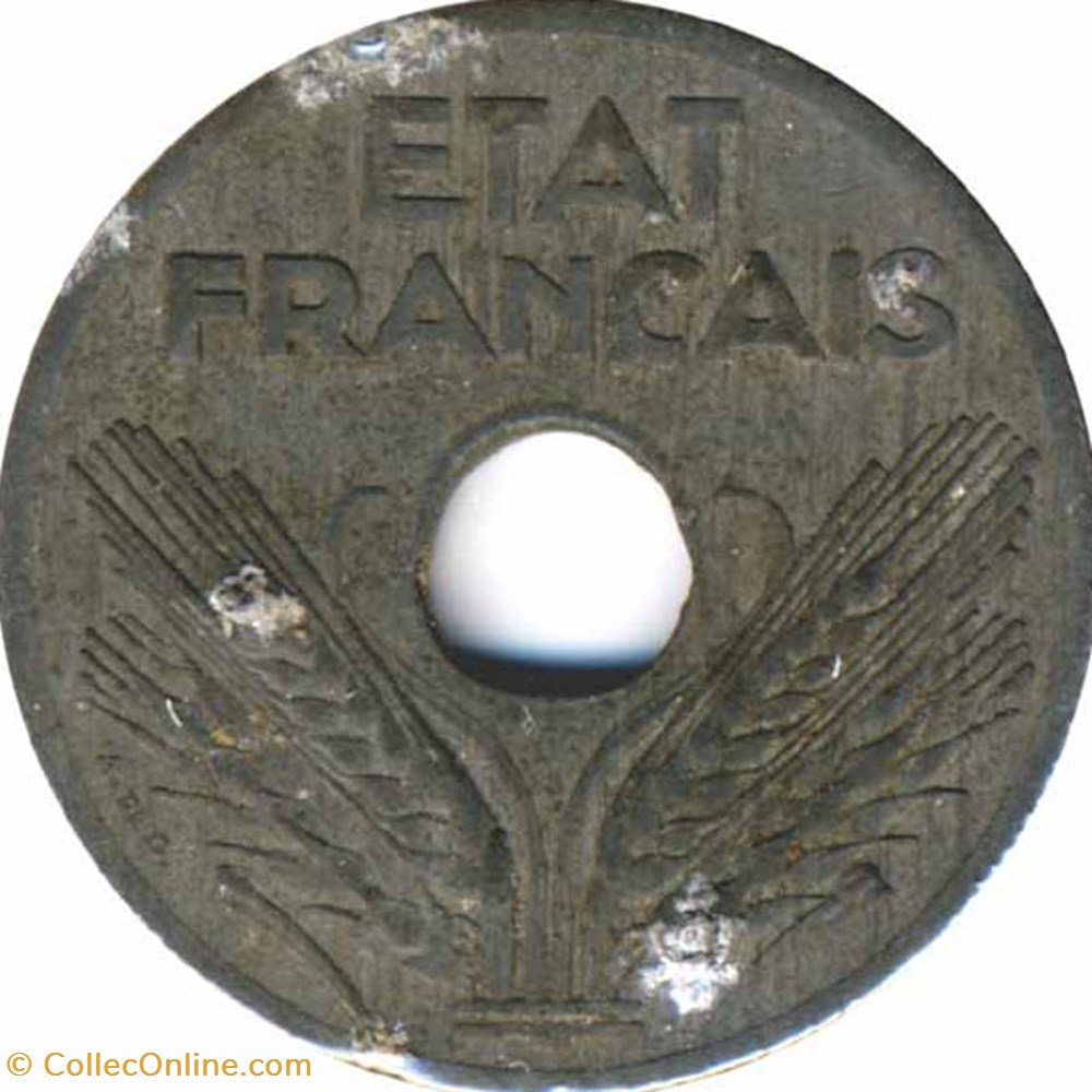 Vingt Centimes - Type Vingt 1941 monnaies monde france vingt centimes type vingt 1941