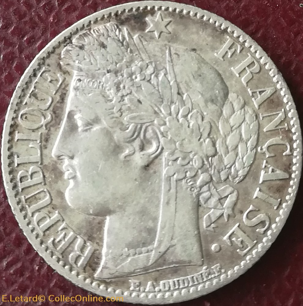 Un Franc Cérès monnaies monde france un franc ceres