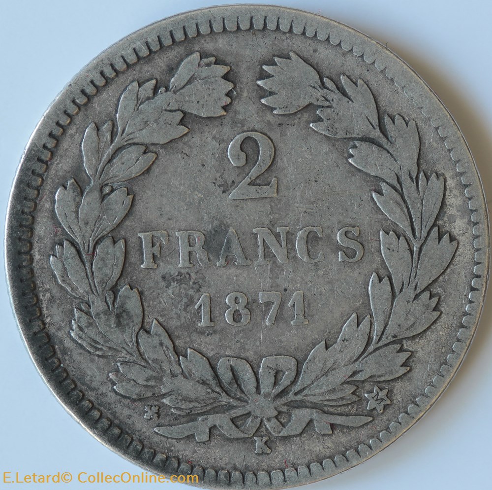 Deux Francs Cérès sans légende monnaies monde france deux francs ceres sans legende