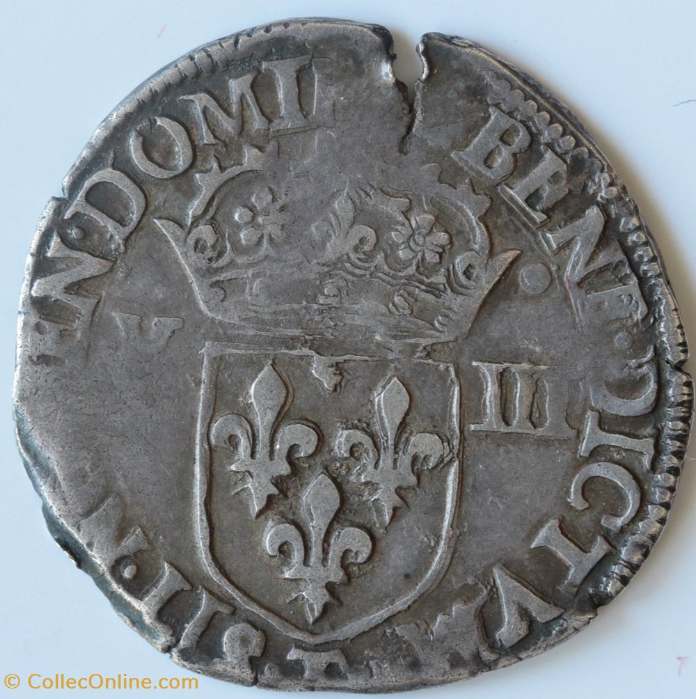 monnaies europe medievale france royales huitieme ecu a la croix de face 158x nantes