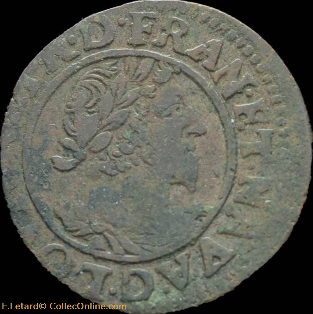 monnaies europe medievale a france royales louis xiii double tournois de lyon type 7 1631 cgkl 350
