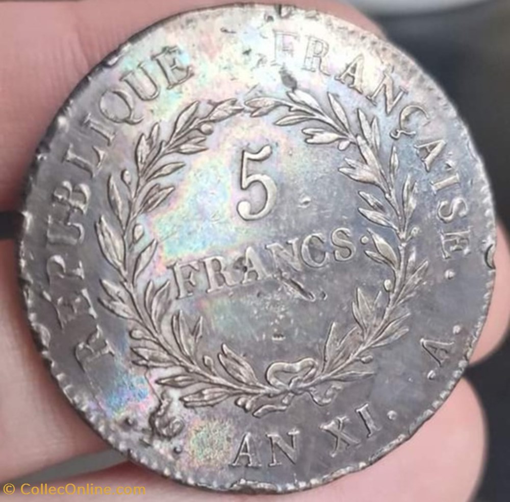 5 francs - An XI A monnaies monde france 5 francs an xi a