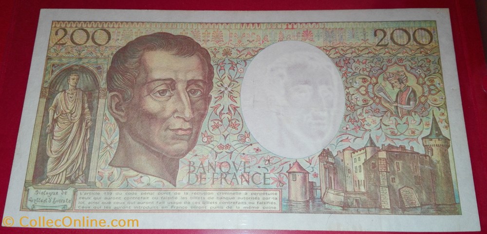 200 Francs Montesqieu billets 200 francs montesqieu