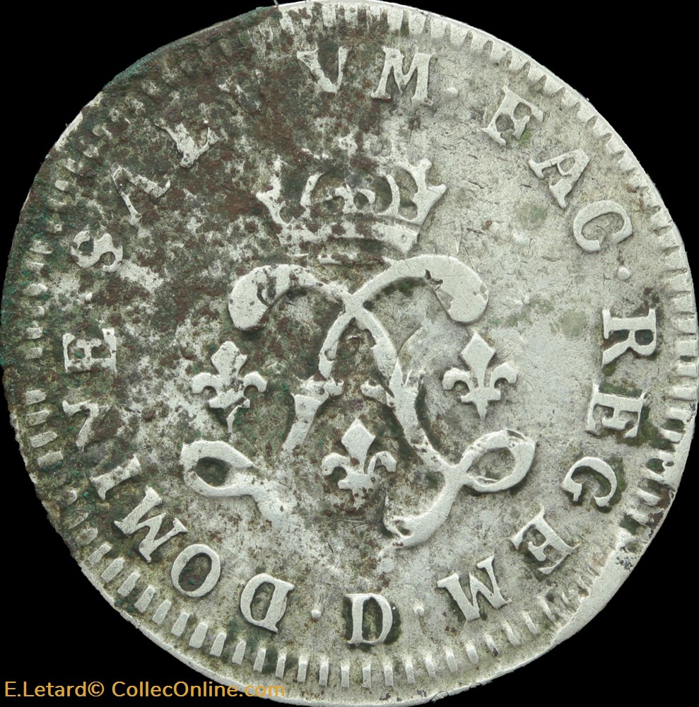 monnaies europe medievale france royales quatre sols aux 2l 1693 d
