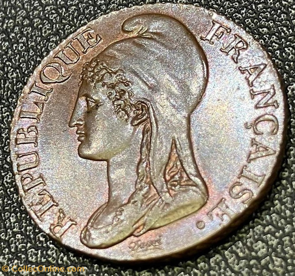 Cinq Centimes - Petit Module - An 4 A 4 monnaies monde france cinq centimes petit module an 4 a