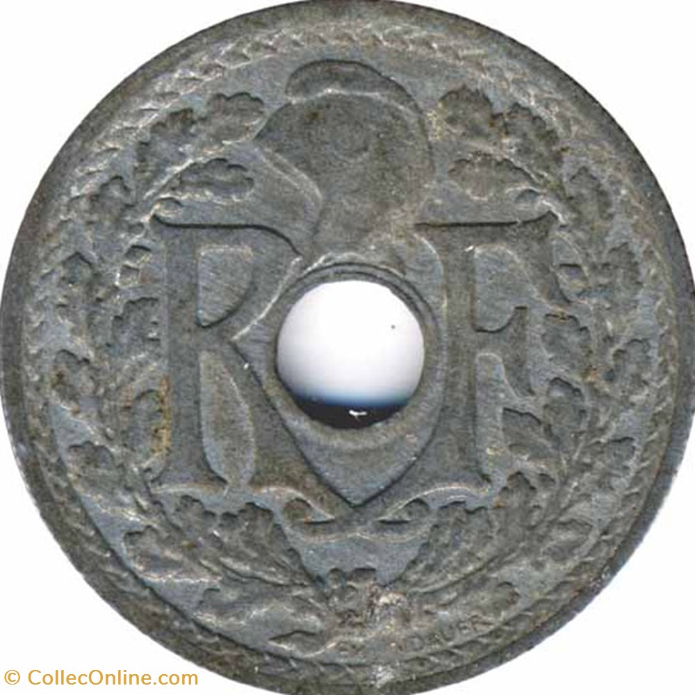 Vingt Centimes Lindauer monnaies monde france vingt centimes lindauer