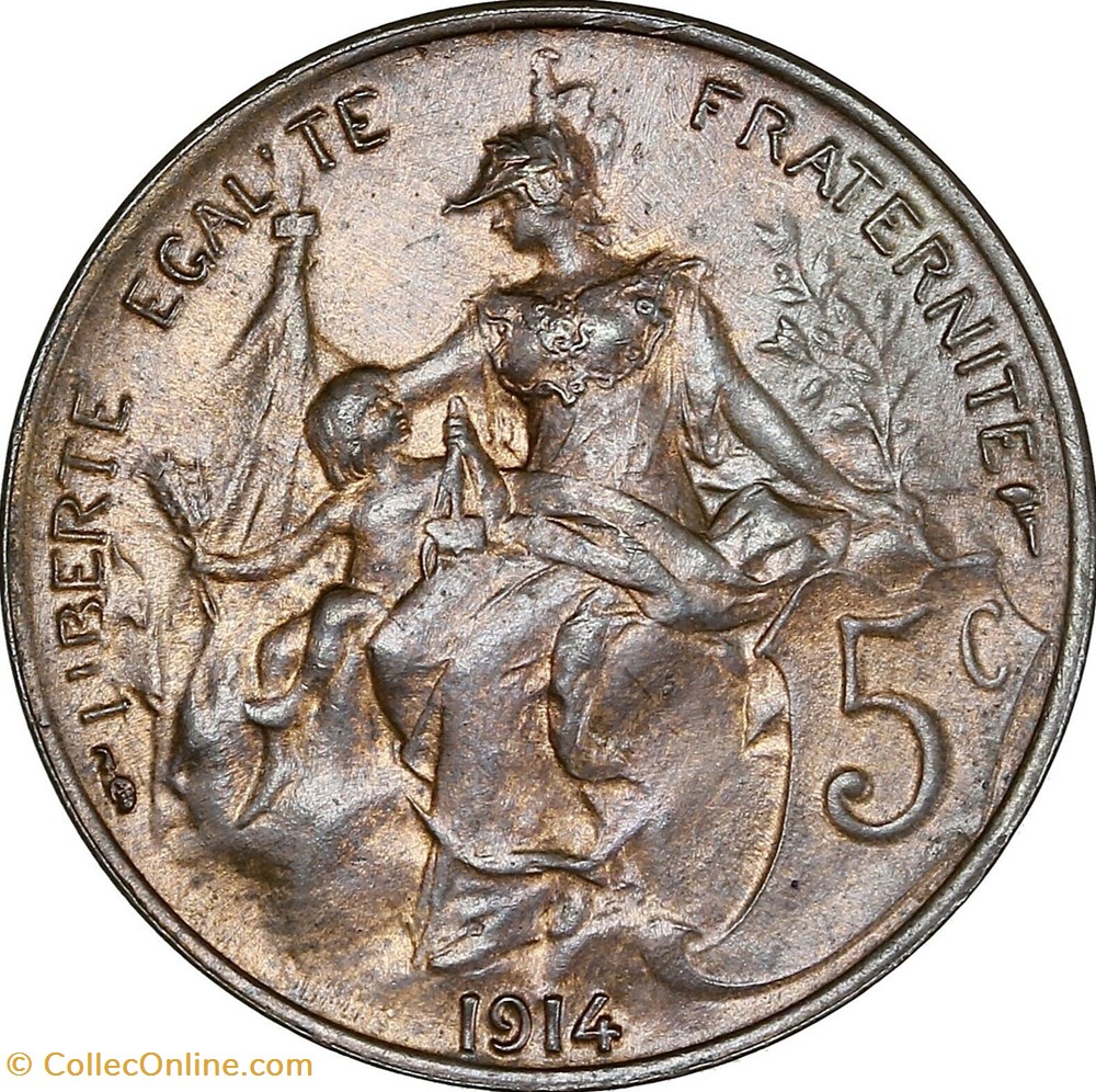 Cinq Centimes Dupuis monnaies monde france cinq centimes dupuis