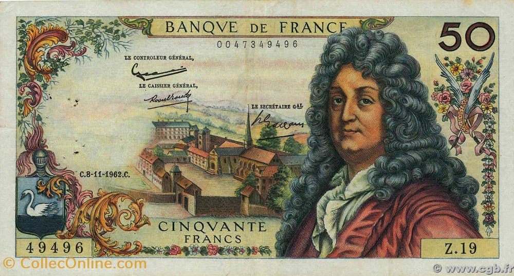 50 Francs Racine billets 50 francs racine