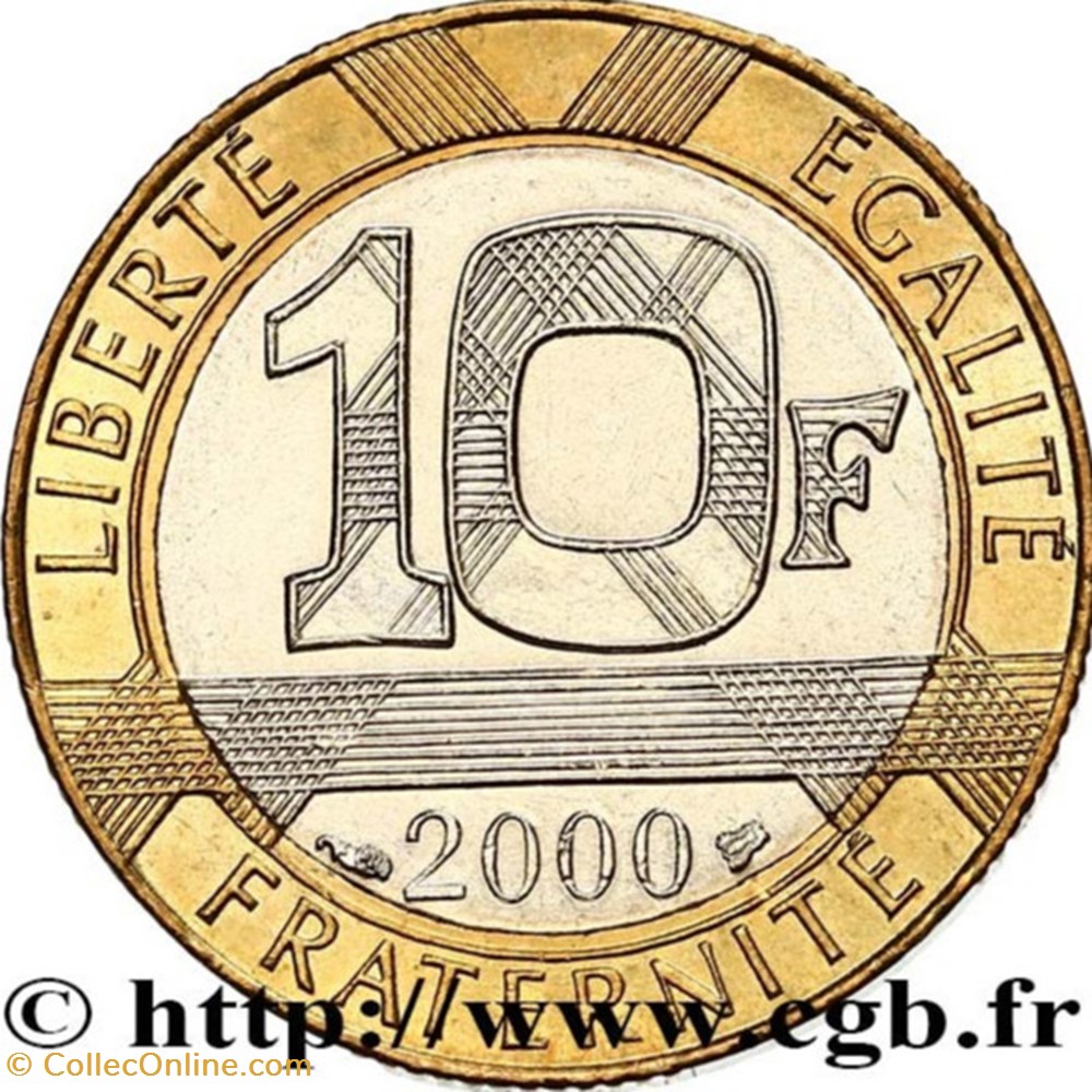 Dix Francs Génie de la Bastille monnaies monde france dix francs genie de la bastille