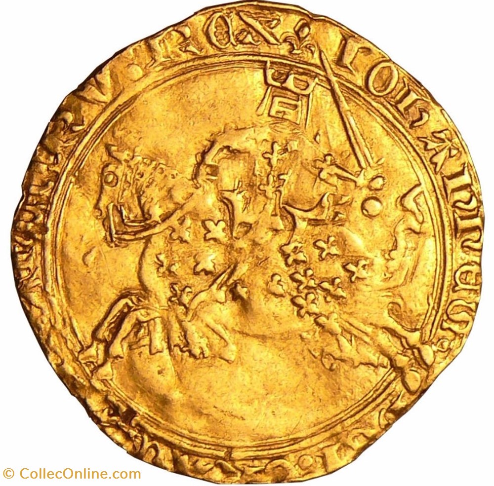 Franc à cheval monnaies europe medievale france royales franc a cheval