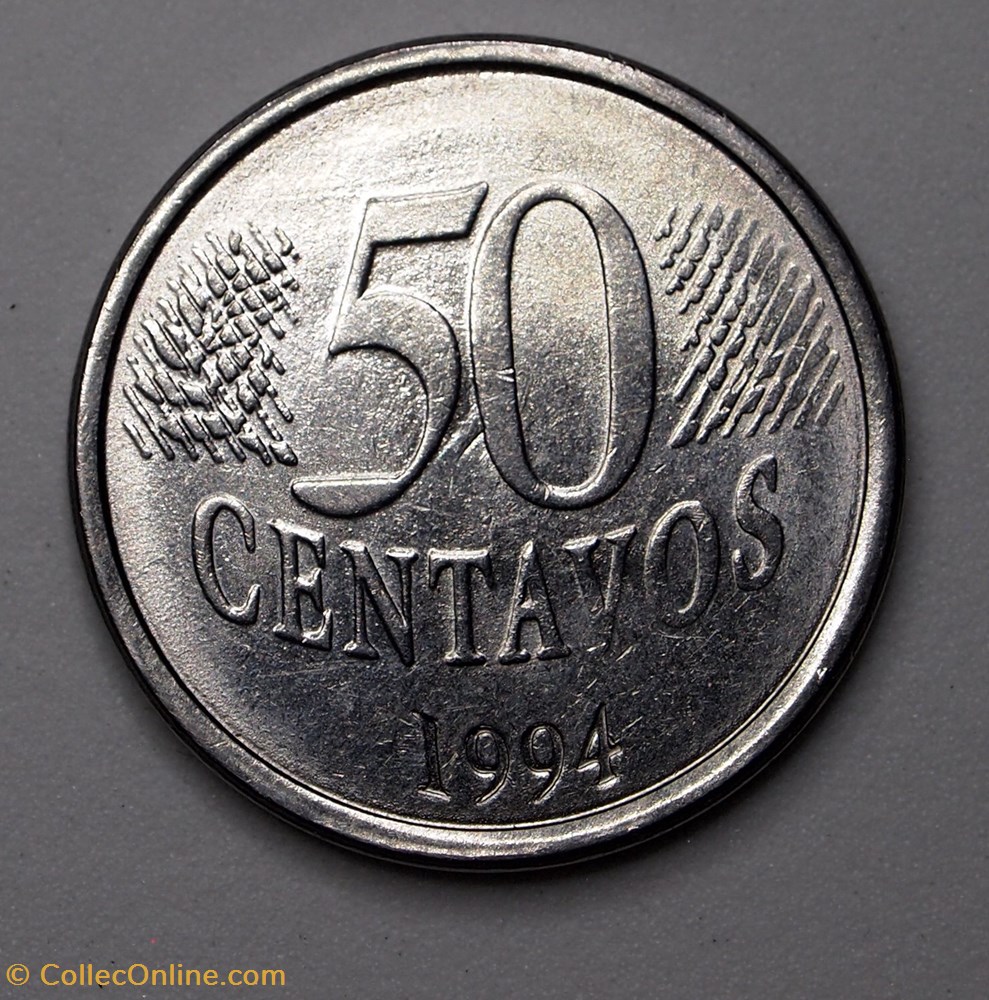 50 Centavos - 1994 monnaie monde bresil 50 centavos 1994