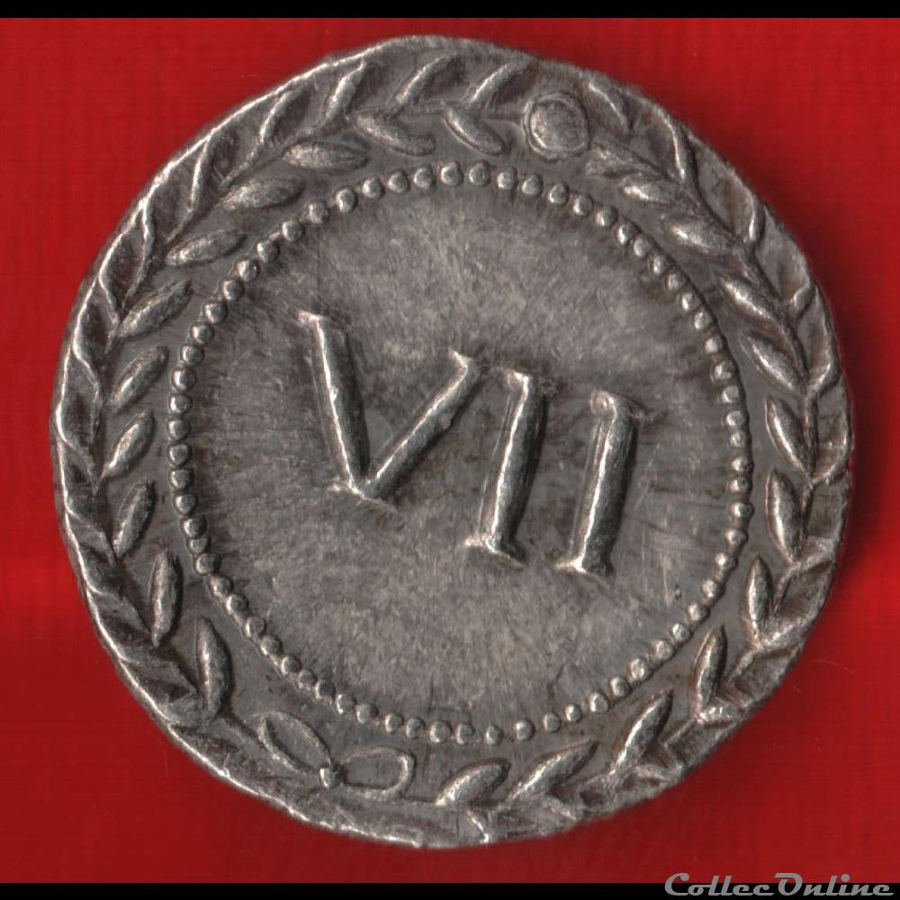 monnaie mereaux france jeton numero 7