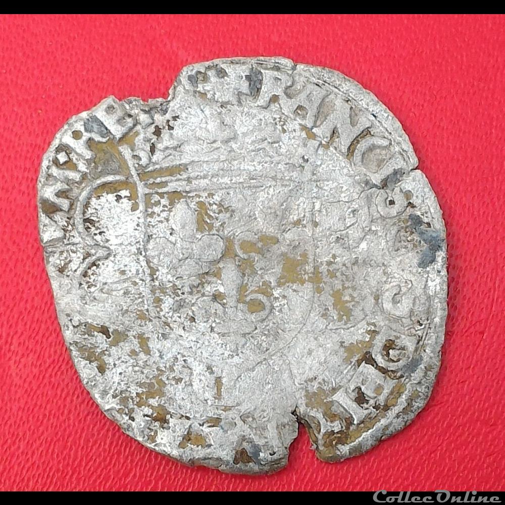 Douzain à la croisette - 1541 - monnaies europe medievale france royales douzain a la croisette 1541