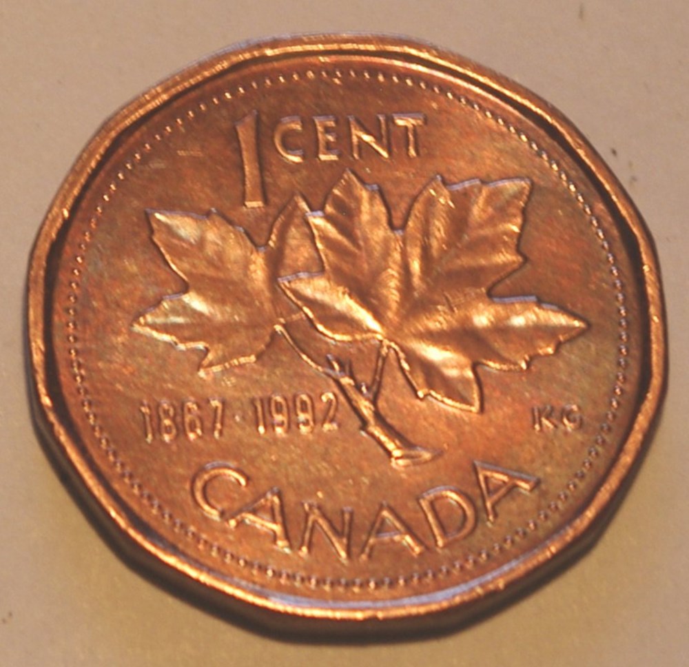 1 Cent - 1992 monnaies monde canada 1 cent 1992