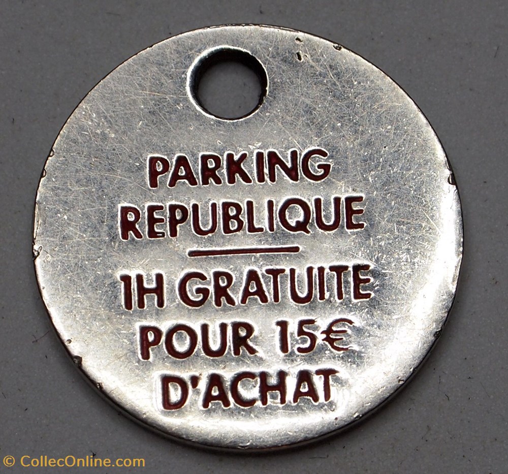 Jeton de Caddie Francais 5 monnaies jetons mereaux jeton de caddie francais 5
