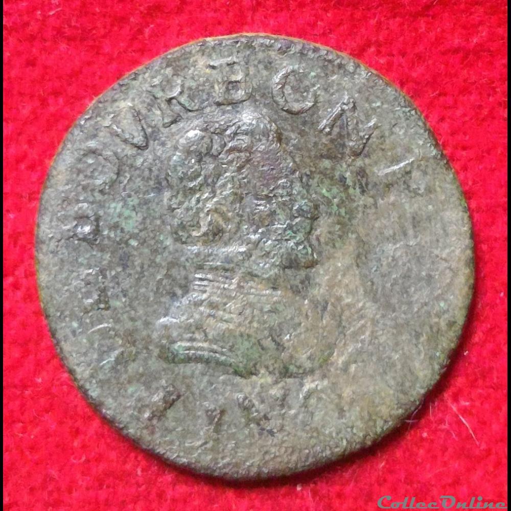 monnaies europe medievale france feodales principaute de chateau regnault 16 double tournois